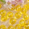 Transparent Acrylic Beads, Round, Yellow, 18mm, about 150pcs/500g.