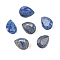 Natural Lapis Lazuli Cabochons, Teardrop, Faceted, 8x6x3.5mm