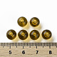 透明なアクリルビーズ  ラウンド  ゴールデンロッド  8x7mm  穴：2mm  約1745個/500g&nbsp;MACR-S370-A8mm-737-4