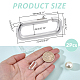 2Pcs 925 Sterling Silver Spring Ring Clasps&nbsp;STER-WR0001-08-2