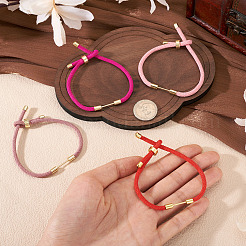 4Pcs 4 Colors Braided Nylon Cord Bracelet Making&nbsp;MAK-TA0001-26A