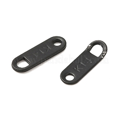 304ステンレススチールチェーンタブ  チェーン延長コネクター  単語k14で  電気泳動黒  11x4mm&nbsp;STAS-E014-B