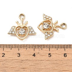 Alloy Rhinestone Pendants&nbsp;PALLOY-P303-03C-G