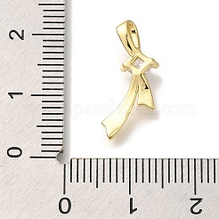 Rack Plating Brass Micro Pave Cubic Zirconia Pendants&nbsp;KK-I720-25G