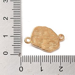 合金エナメルポーチドエッグコネクタチャーム  ライトゴールド  ゴールド  14.5x21x2.5mm  穴：1.5mm&nbsp;ENAM-E064-29KCG