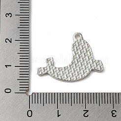 冬をテーマにした合金エナメルペンダント  プラチナ  海の犬  18.5x24x1.7mm  穴：1.8mm&nbsp;ENAM-M002-05A-P
