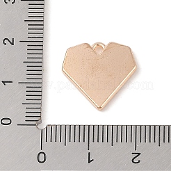 合金エナメルチャーム  ライトゴールド  ハートチャーム  ブラック  16x16x2mm  穴：1.6mm&nbsp;ENAM-Z010-29A-KCG