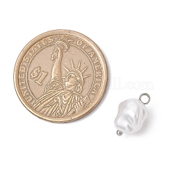 Eco-Friendly Plastic Imitation Pearl Charms&nbsp;PALLOY-JF03968-02