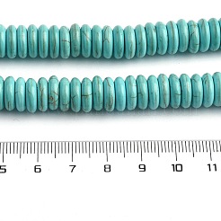 合成ハウライトビーズ  染め  ロンデル  10x3mm  穴：1mm  2000個/ 1000g&nbsp;G-H088-01