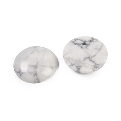Natural Howlite Cabochons&nbsp;G-H1596-FR-25mm-28