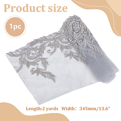 2 Yards Polyester Embroidery Flower Lace Trim&nbsp;DIY-WH0661-27A