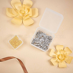 プラスチックビーズ収納ケース  キューブ  透明  3.9x3.9x1.6cm  24pc&nbsp;CON-BC0004-21A