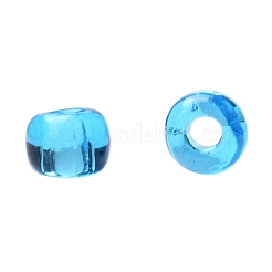 トーホー 8/0ラウンドビーズ  日本製シードビーズ  （3b）透明なダークアクアマリン  3mm  穴：1mm  約10000個/ポンド&nbsp;SEED-TR08-0003B