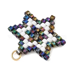 Glass Seed Beads Pendants&nbsp;PALLOY-MZ01457-02