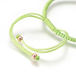 Nylon Cord Braided Bead Bracelets Making&nbsp;BJEW-F360-FRG07