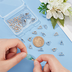 40Pcs 2 Style Brass Ice Pick Pinch Bails&nbsp;KK-BC0009-86