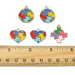 20Pcs 5 Styles Alloy Enamel Pendants&nbsp;ENAM-FS0003-57