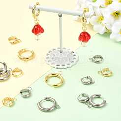 16Pcs 201 Stainless Steel Huggie Hoop Earring Findings&nbsp;STAS-FS0002-27A