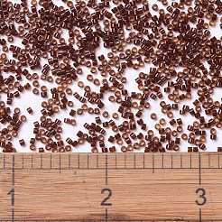 MIYUKIデリカビーズ  シリンダー  日本製シードビーズ  11/0  （db1392)ダークトパーズ裏地ルートビア  1.3x1.6mm  穴：0.8mm  約2000個/10g&nbsp;X-SEED-J020-DB1392