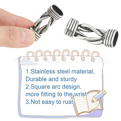 4Pcs Tibetan Style Stainless Steel Connector Charms&nbsp;STAS-AR0001-97