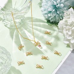 10Pcs Brass Micro Pave Clear Cubic Zirconia Connector Charms&nbsp;KK-BC0013-61