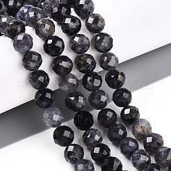Natural Cordierite/Iolite/Dichroite Beads Strands&nbsp;G-S345-8mm-27
