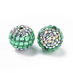 Polymer Clay Rhinestone Beads&nbsp;RB-L029-04