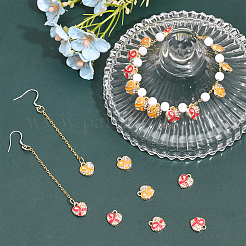 20Pcs 2 Colors Alloy Rhinestone Pendants&nbsp;FIND-CA0007-26