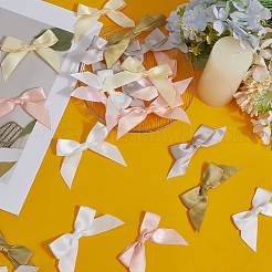 60Pcs 6 Colors Self-Adhesive Polyester Bowknot Gift Box Packing Decorations&nbsp;DIY-ME0002-55