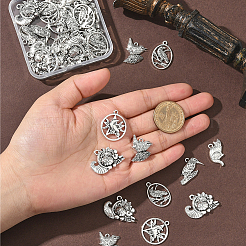 48Pcs 6 Styles Tibetan Style Alloy Pendants&nbsp;FIND-SC0019-41