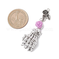 5Pcs Tibetan Style Alloy Big Pendants&nbsp;PALLOY-JF04634