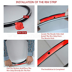 PVC Bicycle Tire Rim Protect Tapes&nbsp;AJEW-GF0001-62