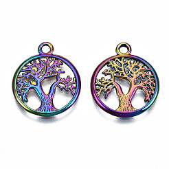 Rainbow Color Alloy Pendants&nbsp;PALLOY-S180-050-RS
