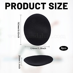 スポンジ肩パッドを縫い付ける  サンツドレス用  服飾材料  ブラック  163x134x28mm&nbsp;AJEW-WH0596-481A