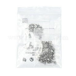 80Pcs 2 Styles 201 Stainless Steel Ear Nuts&nbsp;STAS-FS0002-22