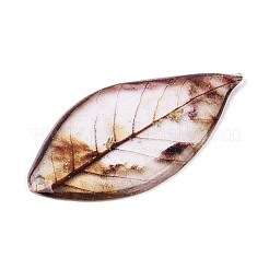 Epoxy Resin Leaf Pendants&nbsp;RESI-T057-88