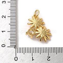 Brass Micro Pave Cubic Zirconia Pendants&nbsp;KK-K358-01D-G