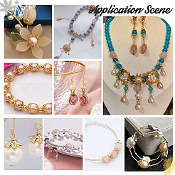56Pcs 14 Style Brass Bead Cap&nbsp;KK-PH0006-77