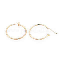 304 Stainless Steel Hoop Earrings&nbsp;EJEW-T048-25C-G