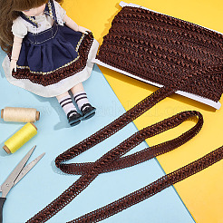 ポリエステルリボン  洋服アクセサリー用  ココナッツブラウン  3/4インチ（18mm）  約27.34ヤード（25m）/セット&nbsp;OCOR-WH0082-415B
