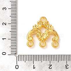 ラックメッキ合金シャンデリアコンポーネントリンク  花  ゴールドカラー  20.5x20x3mm  穴：2mm&nbsp;STAS-M016-11G