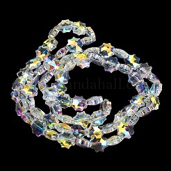 Electroplate Transparent Glass Beads&nbsp;EGLA-H112-04AB-01