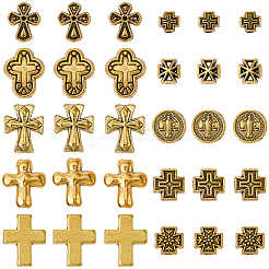 100Pcs 10 Styles Tibetan Style Alloy Beads&nbsp;FIND-SC0023-75