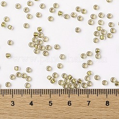 TOHOラウンドシードビーズ  日本製シードビーズ  （262)つの内側のカラークリスタル/レモンの裏地  8/0  3mm  穴：1mm  約1110個/50g&nbsp;SEED-XTR08-0262
