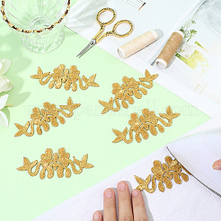 10Pcs Flower Polyester Iron on/Sew on Patches&nbsp;DIY-GF0011-76B