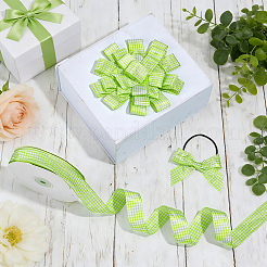 Polyester Tartan Ribbon&nbsp;OCOR-WH0082-574D-02