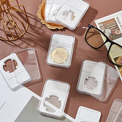8Pcs 4 Styles Plastic Coin Storage Box&nbsp;AJEW-PH0005-03