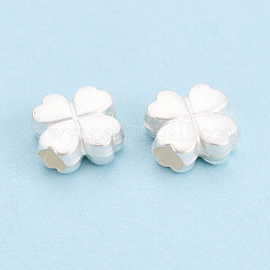 Saint Patrick's Day 925 Sterling Silver Frosted Beads&nbsp;STER-T008-34S