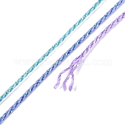 メタリック糸入りの9本撚りナイロン弦5巻  ミディアム蘭  0.5mm  約98.43ヤード（90m）/ロール&nbsp;OCOR-Q062-01A