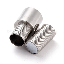 変色しにくい304ステンレススチール製のマグネット留め具と接着端  コラム  ステンレス鋼色  24mm  穴：6mm&nbsp;STAS-M297-05P